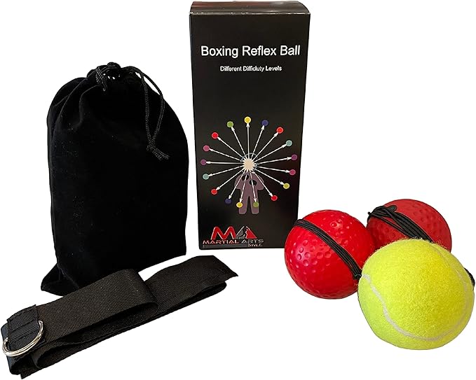 Boxing Reflex Ball Headband, Punching Ball Headband, MMA Training Equipment, Boxing Equipment, Home Workout Equipment for Men, Kids Boxing Set, Boxing Reflex Ball