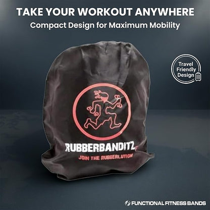 Rubberbanditz Pull Up Assist Bands Set of 3 by Functional Fitness. Heavy Duty Resistance and Assistance Training Bands