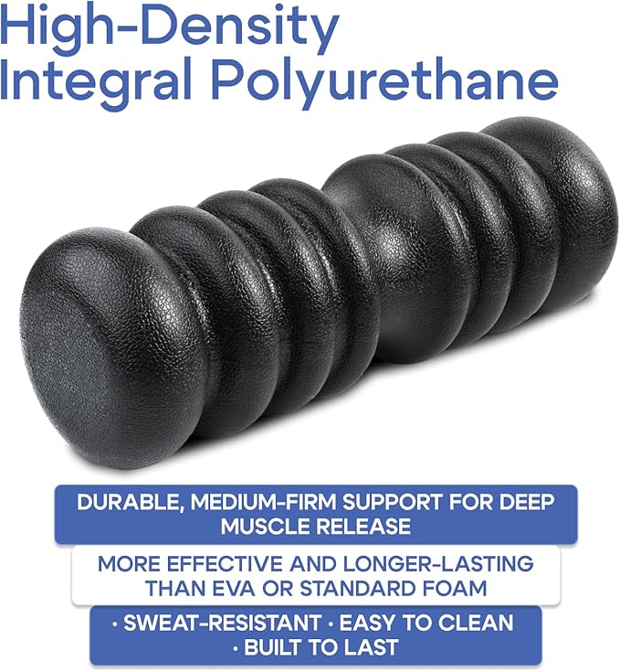Track Spine Roller & Back Stretcher – Firm Deep Tissue Tool for Myofascial Release, Spinal Decompression, Posture Alignment & Muscle Recovery