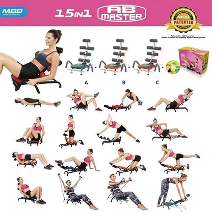 Ab Machine for Stomach Workout – Multi-Functional Adjustable Ab Trainer Machine with Waist Twister, Ab Rocket & Ab Cruncher – Abdominal Exercise Equipment for Home Gym
