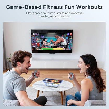 Smart Grip Strength Trainer with Bluetooth APP - Squeeze to Play Games & Scroll TikTok Hands-Free, Soft Silicone, Portable Hand Exercise for Strength, Stress Relief & Rehab