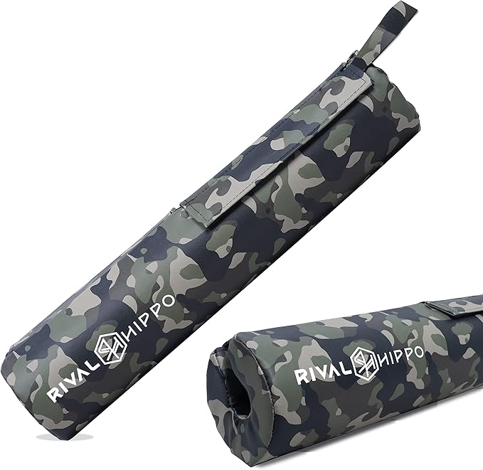 Premium Hip Thrust and Squat Pad - Non-Slip Barbell Pad for Comfortable Squats, Lunges, Glute Bridges; Built-In Safety Straps, Reinforced PU Leather Cover - Olympic Bar and Smith Machine