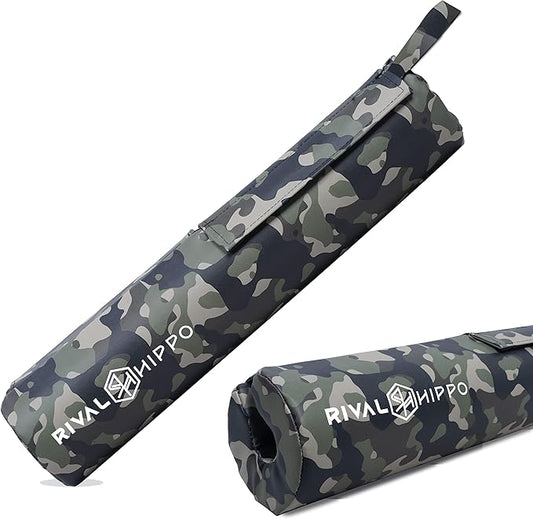 Premium Hip Thrust and Squat Pad - Non-Slip Barbell Pad for Comfortable Squats, Lunges, Glute Bridges; Built-In Safety Straps, Reinforced PU Leather Cover - Olympic Bar and Smith Machine