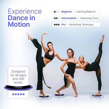 Premium Turn Board for Dancers & Skaters – Improve Turning, Balance & Spins Technique | Ballet, Ice Skating & Dance Training Equipment