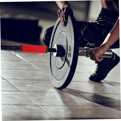 2Pcs Portable Barbell Pad Non Slip Protective Cushion for Deadlift Squats Hip Thrusts Polyester Cover with Convenient Fixation for Standard Bars Exercise Gear Accessory
