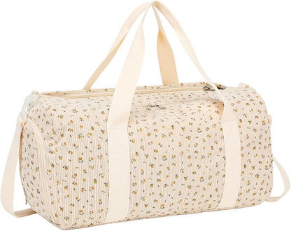 BTOOP Duffle Bag for Gym Sports Women Girls Workout Travel Bag Weekender with Shoe Compartment and Wet Pocket