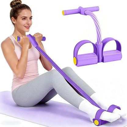 Pedal Resistance Bands with Handles, Durable 6-Tubes Multifunction Pedal Resistance Band, Natural Rubber Foot Pedal Resistance Bands, Fitness Resistance Bands for Abdomen, Waist, Arm, Leg