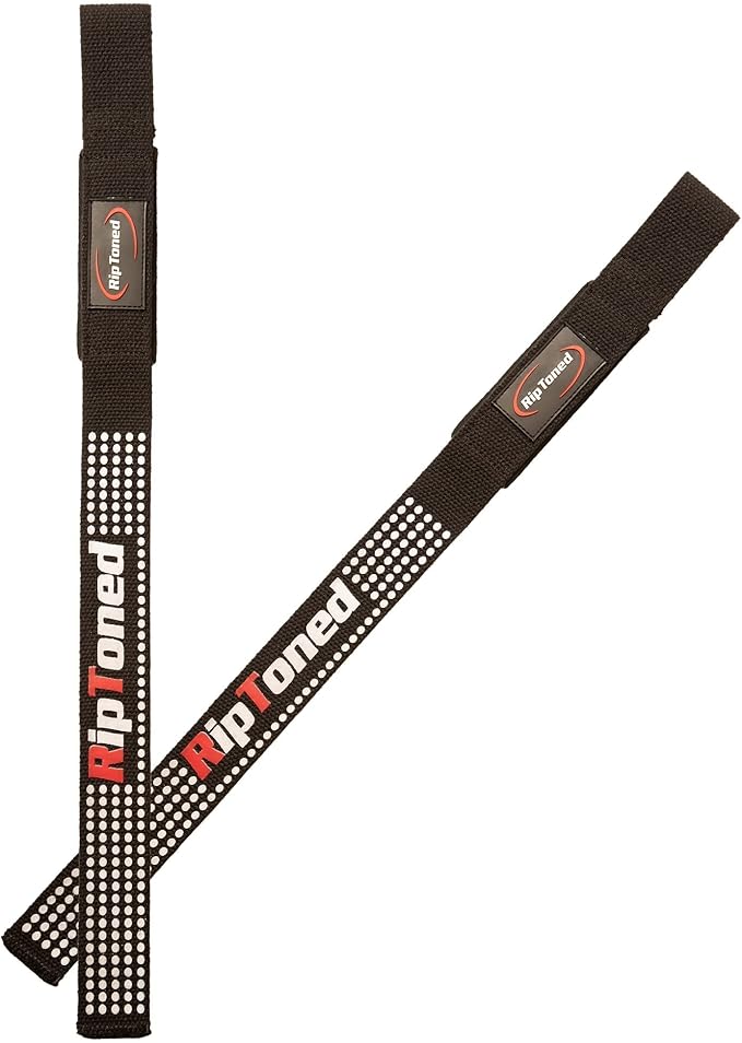 Rip Toned Performance Wrist Straps for Weightlifting – 23" Padded Lifting Straps for Men & Women – Cotton Gym Straps for Deadlifts, Strength Training, Bodybuilding & Powerlifting