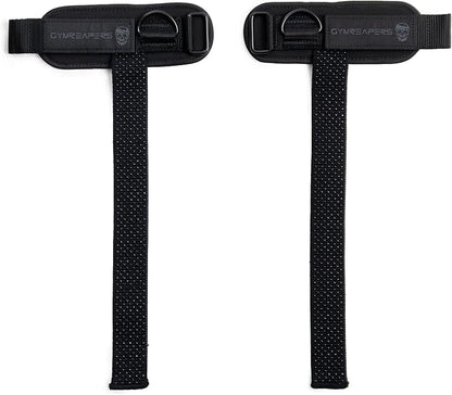 Gymreapers GripLink Lifting Straps – Heavy Duty D-Ring Weight Lifting Wrist Straps with Anti-Slip Silicone Grip Beads, Cushioned & Adjustable Support for Deadlifts, Powerlifting, Cable Machines & Gym Training