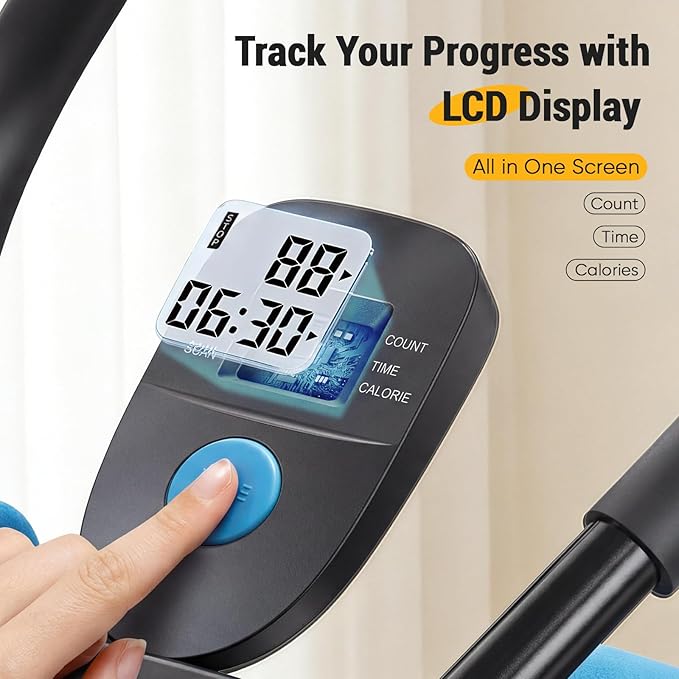 NEWBULIG Ab Machine, Abs Workout Equipment for Home Gym, Adjustable Ab Trainer Machine for Stomach Workout, Foldable Abdominal Trainer