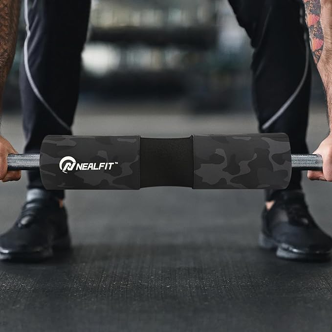 Barbell Squat Pad with Thick Nylon Padding, Hip Thrust Pad for Squats, Lunges, Neck Shoulder Squat Pad for Olympic or Standard Bars