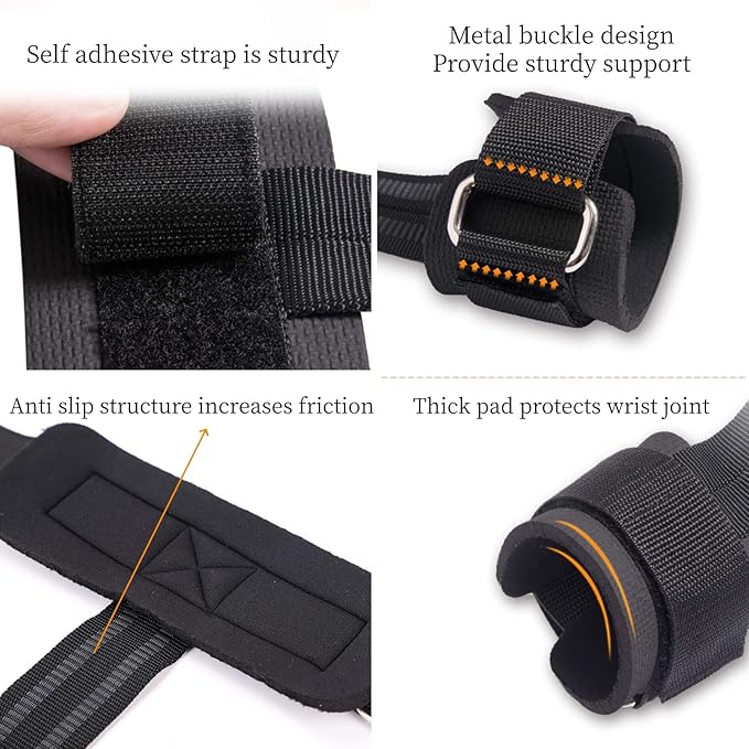 Weight Lifting Wrist Strap Gym Weightlifting Straps Anti-Slip Fitness Lifting Straps for Strength Training Bodybuilding Powerlifting