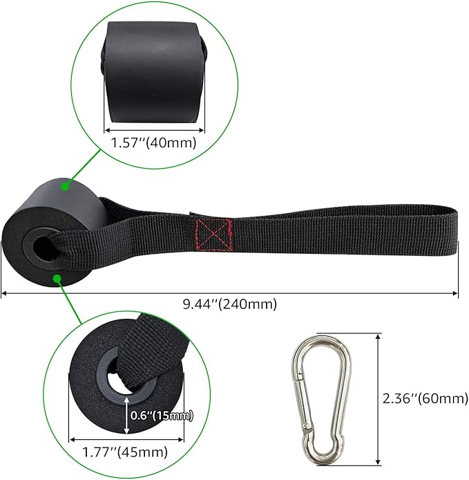 TheFitLife Exercise and Resistance Bands Accessories - Attachment for Workout Bands, Pull Up Bands, Cable Machines, Strength Training Excersize Equipment
