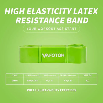 VAFOTON Pull up Assist Band,Latex Resistance Strap Loop for Strength Training,Warm up,Streching,Muscels Building,Home Gym Equipment for Men and Women-Heavy Level
