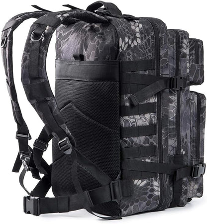 QT&QY 45L Military Tactical Backpacks Molle Army Assault Pack 3 Day Bug Out Bag Hiking Treeking Rucksack…