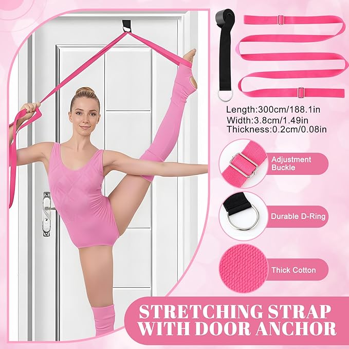 7pcs Cheer Flyer Training Set for Home Practice, Cheer Stand Kit with Balance Trainer, Stretch Strap, Rotating Board & Ankle Support, Safe Cheerleading Equipment for Beginners & Athletes