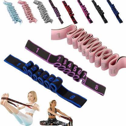 Fitness Resistance Bands with Handles, Fitness Resistance Band for Stretching and Yoga, Fashion Puller Exercise, Adjustable Bands for Full Body Stretching Shaping