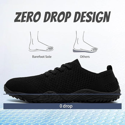 WCIDFY Barefoot Shoes Women Zero Drop Gym Walking Shoes Non Slip Minimalist Tennis Lightweight Breathable Yoga Sneakers