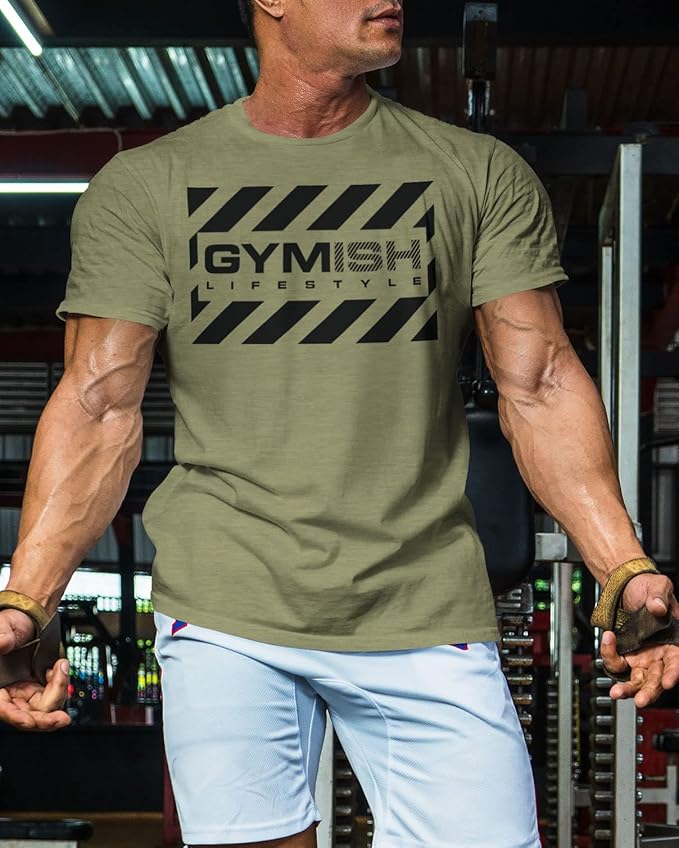 Gymish American Flag Graphic Fitness Tank, Sleeveless Bodybuilding Athletic Tank Top