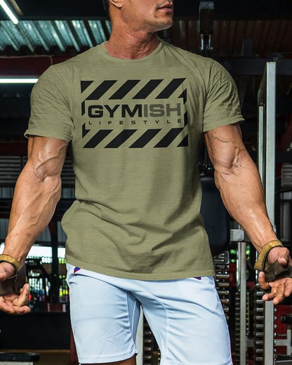 Gymish American Flag Graphic Fitness Tank, Sleeveless Bodybuilding Athletic Tank Top