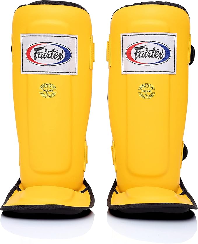 Fairtex SP3 Muay Thai Shin Guards for Men, Women, Kids | MMA Training, Kickboxing | Premium, Lightweight & Durable |Avoid shin splints During Training, Sparring