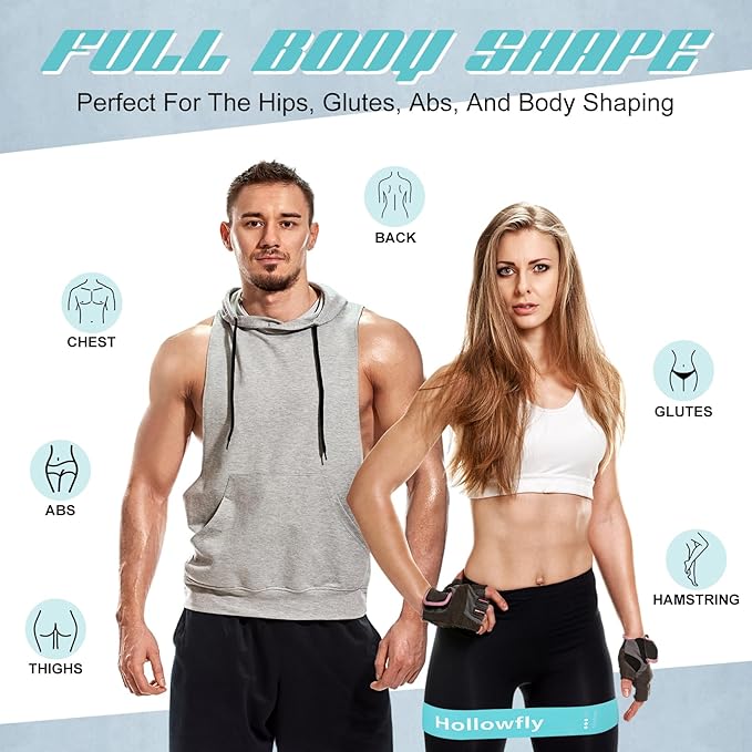 30 Pcs Latex Resistance Loop Exercise Bands for Booty Workout Stretch Exercise Band Non Slip for Legs Squat Resistance Loop Women Men Starter Butt Hip Thigh Fitness