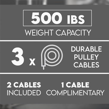 Yes4All LAT Pull Down Machines, LAT Row Cable Machine, LAT Tower with Additional Pulley Cable, High & Low Pulley Stations