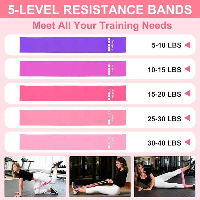 Pilates Equipment Set for Home Workouts, 4-in-1 Pilates Ring, Resistance Bands, Mini Exercise Ball & Fitness Strap, Full-Body Toning Kit for Beginners to Advanced, Core Strength & Flexibility Training