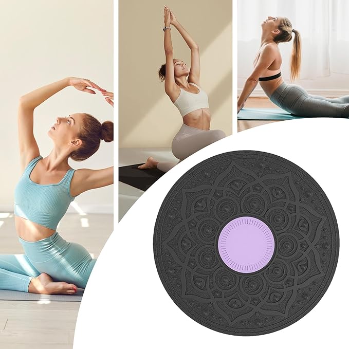 Wobble Board Adult,Standing Balance With Massage Points, 360 Degree Rotation, Workout Core Trainer For Home Gym Yoga Training