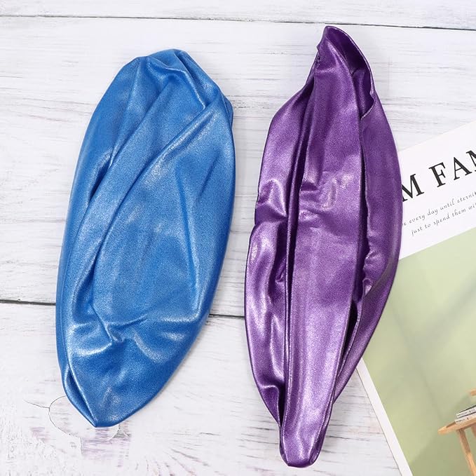 2pcs Anti-Burst Thickened PVC Exercise Yoga Balls Mini Pilates Balancer Fitness Stability Trainer for Core Workout and Physical Therapy at Home Or Gym (15-35cm, Blue Purple)