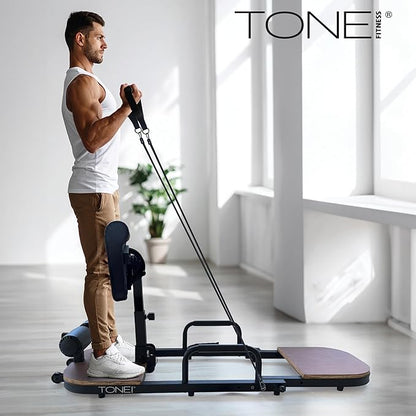 Tone Fitness Foldable Hip Thrust & Glute Exercise Machine | Adjustable Sissy Squat, Core & Leg Trainer | Multiple Colors