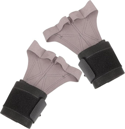Gym Workout Gloves for Men and Women, L Size, Grey Microfiber Palm Protection, Anti-Slip Weight Lifting Gloves with Wrist Support for Fitness Training