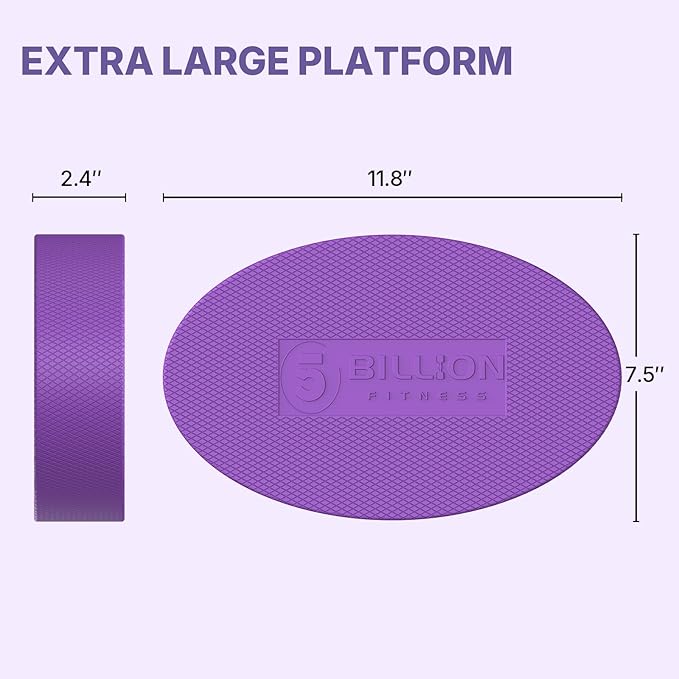 5BILLION Yoga Workout Knee Pad Cushion-Yoga Knee Pad for Pain Free Yoga Pilates Fitness Knee Wrist Elbow Support(Purple)