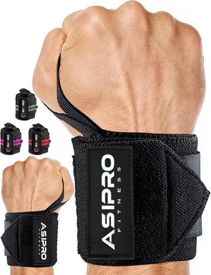 Wrist Wraps for Weightlifting 18" Wrist Straps for Weightlifting Weight Lifting Wrist Wraps for Men & Women, Muñequeras para Gym Wrist Support for Working Out, Gym Wrist Wraps for Powerlifting