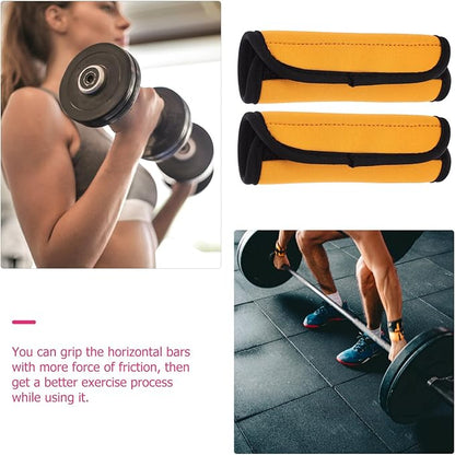 SUPVOX Barbell Grips, 2pcs Dumbbell Handles Bar Grips Detachable Horizontal Bars Cover Power Lifting Strength Training