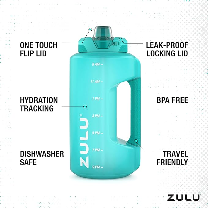 Goals Half Gallon Water Bottle with Straw