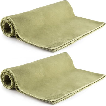 Suede Microfiber Gym Sport Towel, 2 Pack