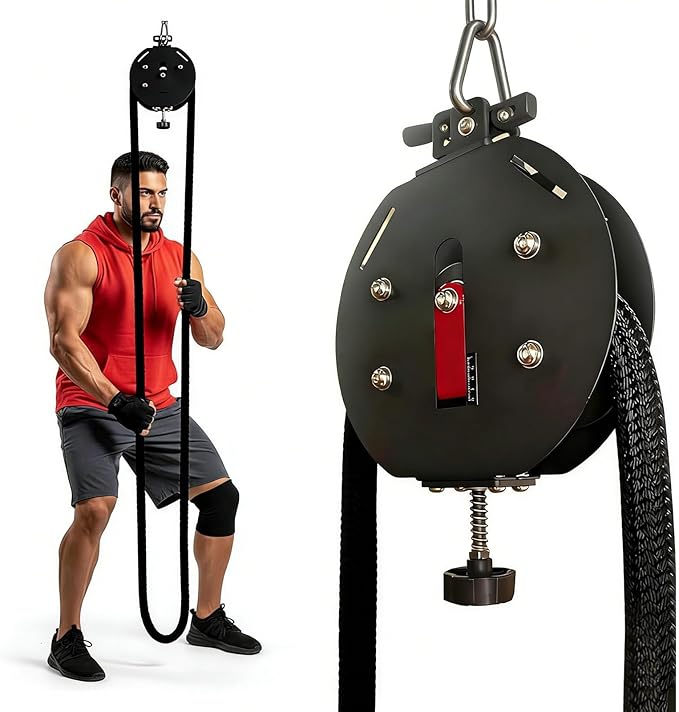 Endless Rope Trainer for Home Gym - Adjustable Resista Trainer Machine with 330lb Load Capacity, 30kg Max Resistance for Full Body Workout, Cardio, HIIT & Strength Training
