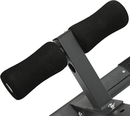 Hyperextension Bench with Adjustable Height and Back, Multi-functional Workout Bench, Back Extension Roman Chair