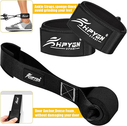 HPYGN Heavy Resistance Bands, 300LBS Exercise Bands for Working Out, Fitness Bands with Handles, Workout Bands for Men, Weight Bands Set for Muscle Training, Strength, Slim, Yoga, Home Gym Equipment