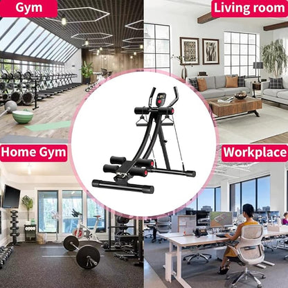 Fitlaya Fitness Core & Abdominal Trainers AB Workout Machine Home Gym Exercise Machine Ab Cruncher Foldable Fitness Equipment