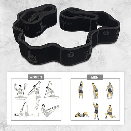 Home Suspension Training Kit – Fabric Resistance Band, 2 Rolls of Kinesiology Tape & Jump Rope – Portable Workout Equipment for Strength Training & Fitness