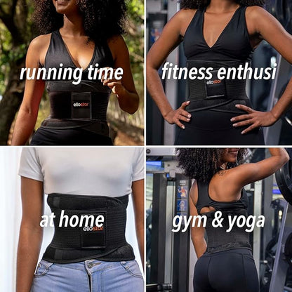 ellostar Women's Waist Trainer: Sweat Band for Belly Fat, Tummy Control, Back Support, Workout Shapewear, Weight Loss Aid
