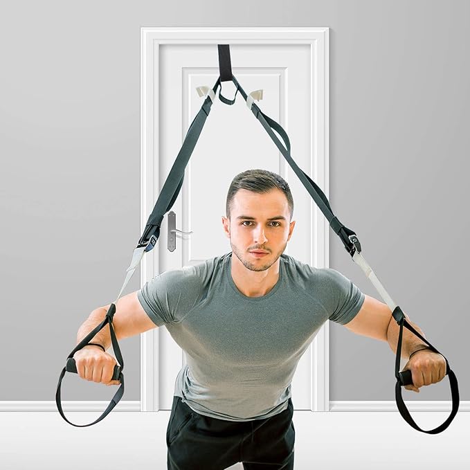Sumind 4 Pieces Door Resistance Bands Cable Door Foam Exercise Training Strap for Workout Fitness