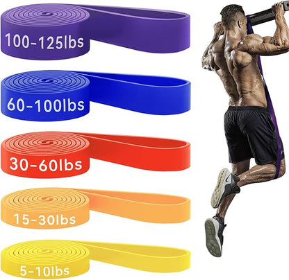 HAPBEAR Pull Up Assistance Bands - Pull Up Bands - Resistance Bands - Exercise Bands Resistance Bands Set - Workout Bands for Working Out, Stretching, Muscle Training