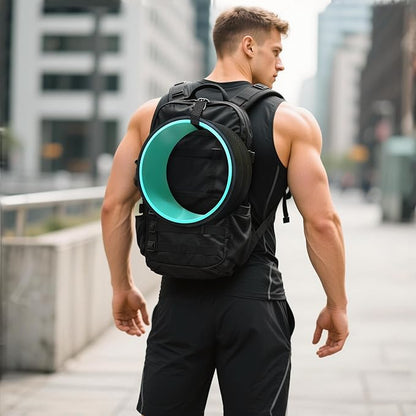 Back Roller Wheel for Back Pain – 3-Pack Yoga Wheel Set for Deep Tissue Massage, Stretching & Posture Support – EVA Foam Back Stretcher – Supports Up to 500lbs