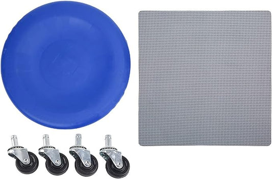 4 Wheel Abdominal Exerciser with Slide Disc, Multi - Directional Core Workout Equipment, Quiet PVC Wheels for Home Gym, Full - Body Toning Fitness Roller for Men and