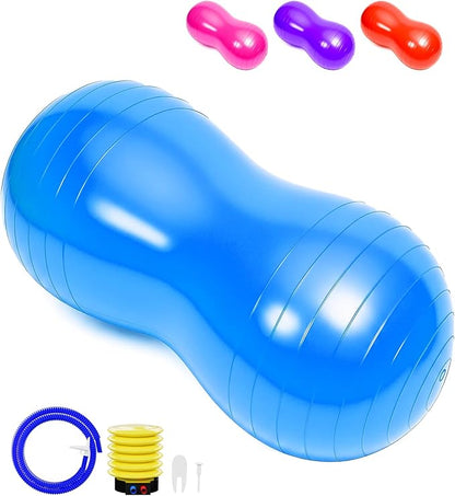 Extra Large Peanut Ball - 39.37"x19.67" Pregnancy, Labor, Birthing, Sensory | Physical Therapy Ball | Exercise Ball - Autism Therapy | Yoga Birth Ball - Core Strength, Stability, Fitness