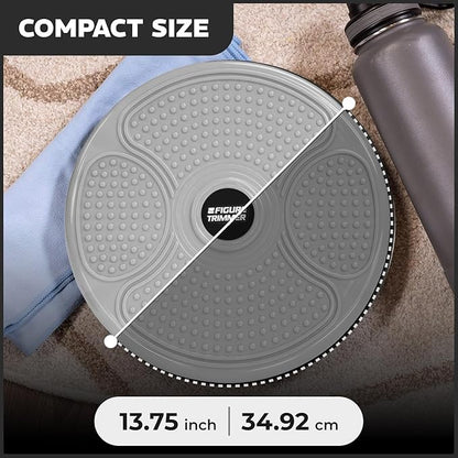 Daiwa Felicity Figure Trimmer Ab Twister Board - Waist Twister Machine for Core & Abs Exercise - Waist Twisting Fitness Tool, Dizzy Disc Twist Board for Slimming Workout & Reflexology