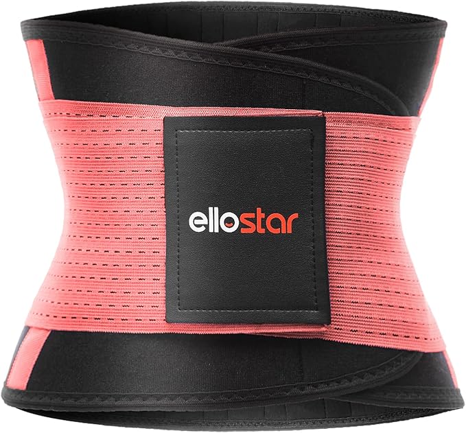 ellostar Women's Waist Trainer: Sweat Band for Belly Fat, Tummy Control, Back Support, Workout Shapewear, Weight Loss Aid